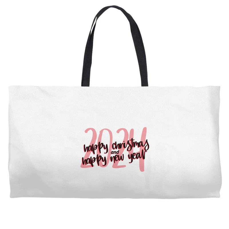 Happy Christmas And Happy New Year 2024 Weekender Totes 4 Happy Christmas And Happy New Year 2024 Weekender Totes - Image 2
