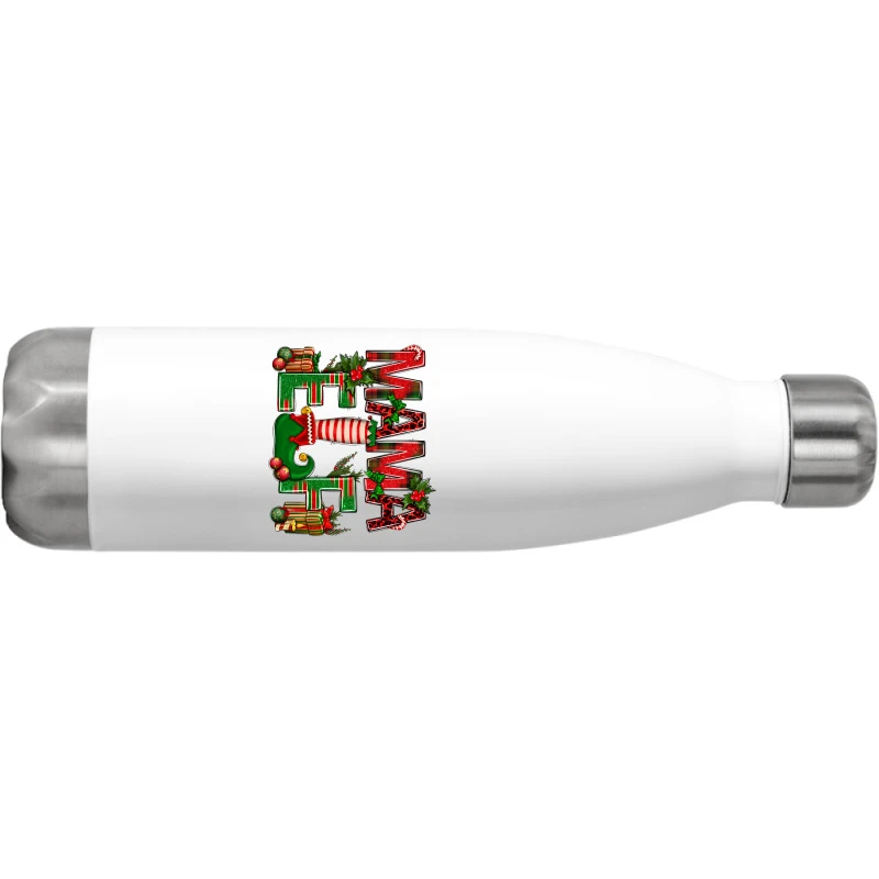 Christmas Mama Elf Stainless Steel Water Bottle 4 Christmas Mama Elf Stainless Steel Water Bottle - Image 2