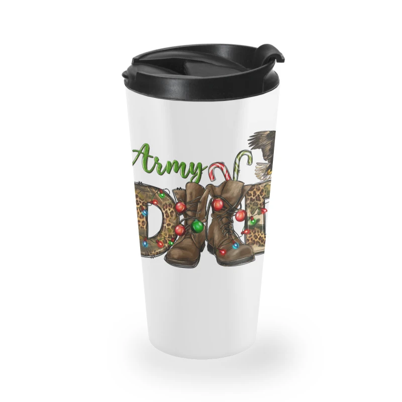 Christmas Army Dad Travel Mug 4 Christmas Army Dad Travel Mug - Image 2
