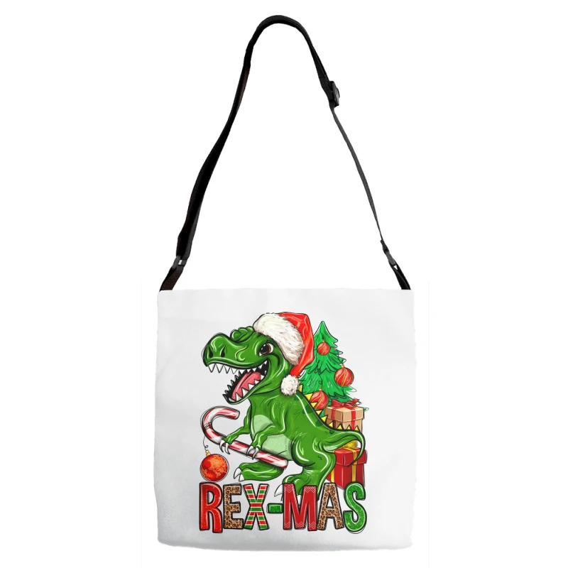 Rex-mas Christmas T-Rex Adjustable Strap Totes 4 Rex-mas Christmas T-Rex Adjustable Strap Totes - Image 2