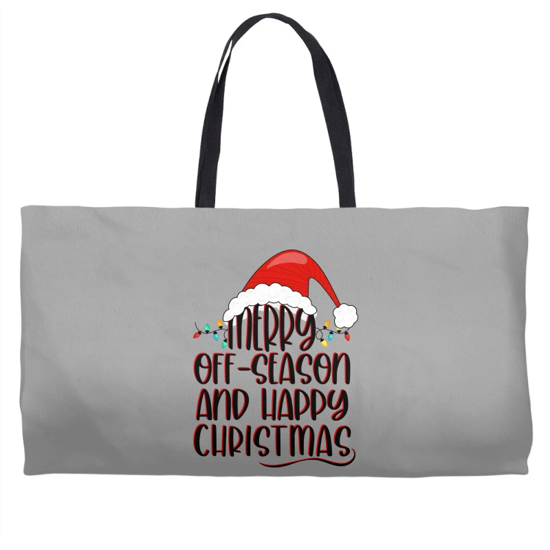 Merry Off Season And Happy Christmas Weekender Totes 4 Merry Off Season And Happy Christmas Weekender Totes - Image 2