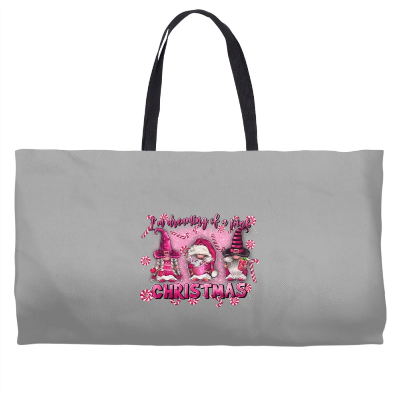I'm Dreaming Of A Pink Christmas Weekender Totes 4 I'm Dreaming Of A Pink Christmas Weekender Totes - Image 2