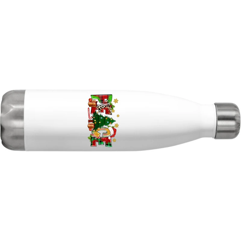 Peace Christmas Stainless Steel Water Bottle 4 Peace Christmas Stainless Steel Water Bottle - Image 2