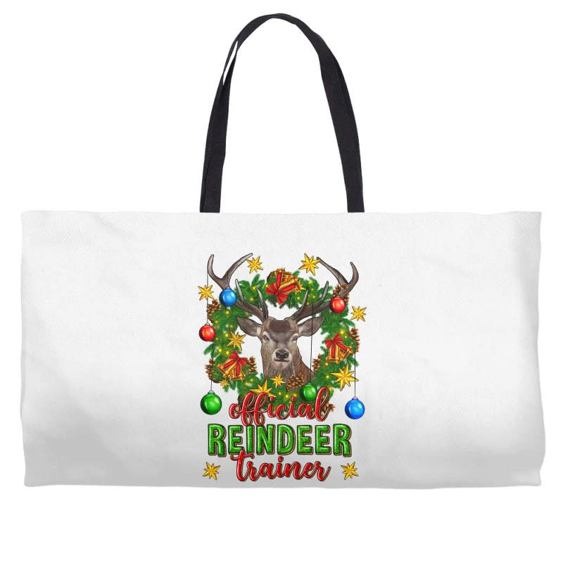 Official Reindeer Trainer Christmas Weekender Totes 4 Official Reindeer Trainer Christmas Weekender Totes - Image 2
