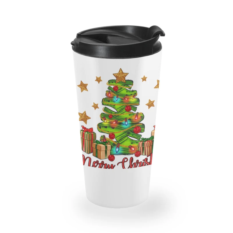 Merry Christmas Crocin' Tree Travel Mug 4 Merry Christmas Crocin' Tree Travel Mug - Image 2