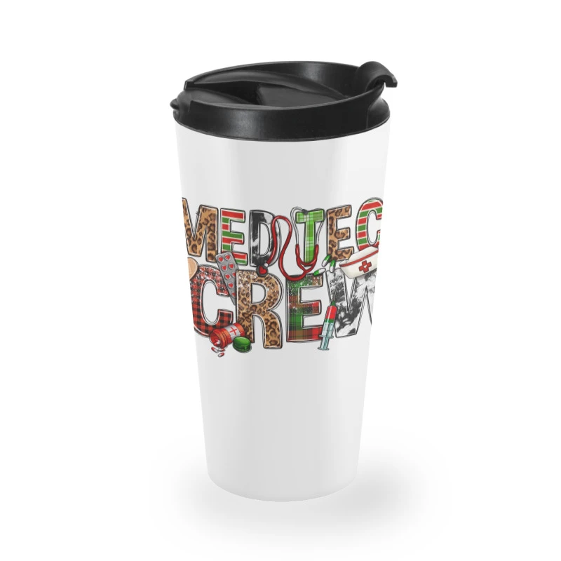 Med Tech Crew Nurse Christmas Travel Mug 4 Med Tech Crew Nurse Christmas Travel Mug - Image 2
