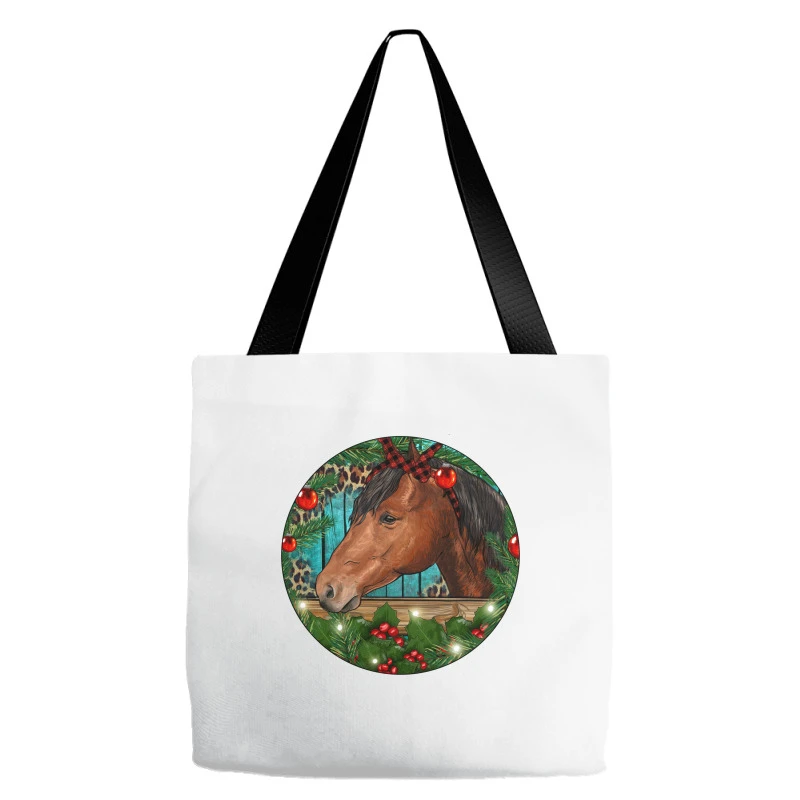 Western Horse Christmas Tote Bags 4 Western Horse Christmas Tote Bags - Image 2
