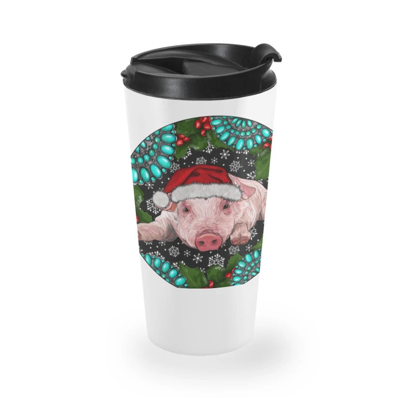 Baby Pig Christmas Travel Mug 4 Baby Pig Christmas Travel Mug - Image 2