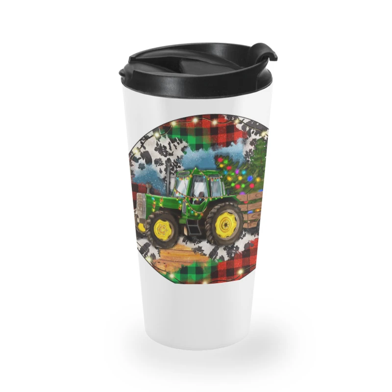 Christmas Farm Tractor Travel Mug 4 Christmas Farm Tractor Travel Mug - Image 2