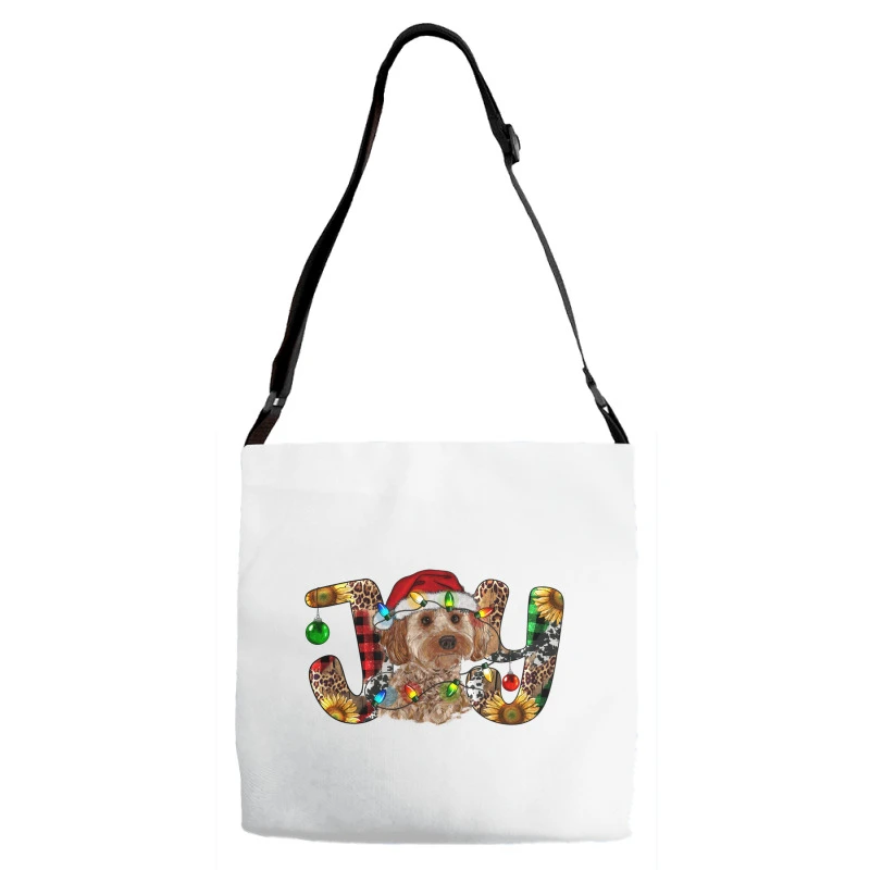 Cockapoo Christmas Joy Adjustable Strap Totes 4 Cockapoo Christmas Joy Adjustable Strap Totes - Image 2