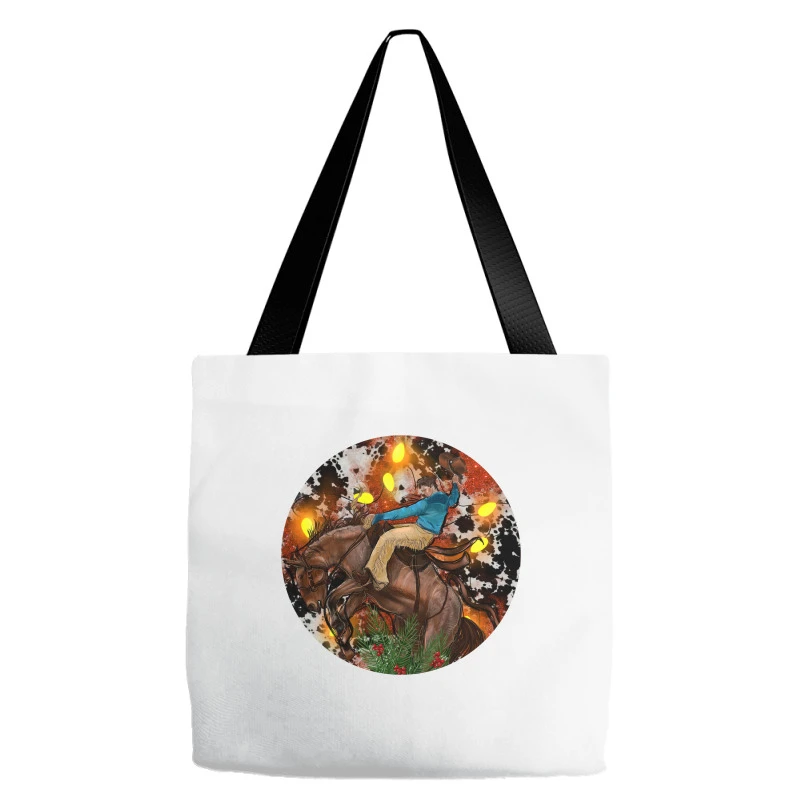 Cowboy Rodeo Christmas Tote Bags 4 Cowboy Rodeo Christmas Tote Bags - Image 2