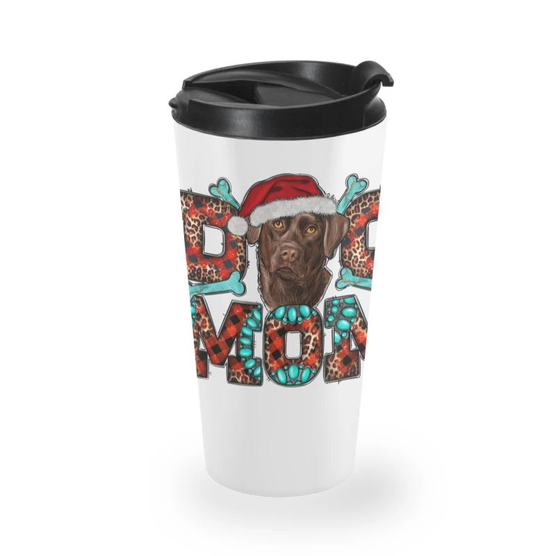 Christmas Labrador Dog Mom Travel Mug 4 Christmas Labrador Dog Mom Travel Mug - Image 2