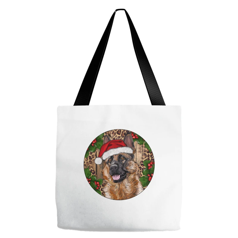 German Shepherd Christmas Tote Bags 4 German Shepherd Christmas Tote Bags - Image 2