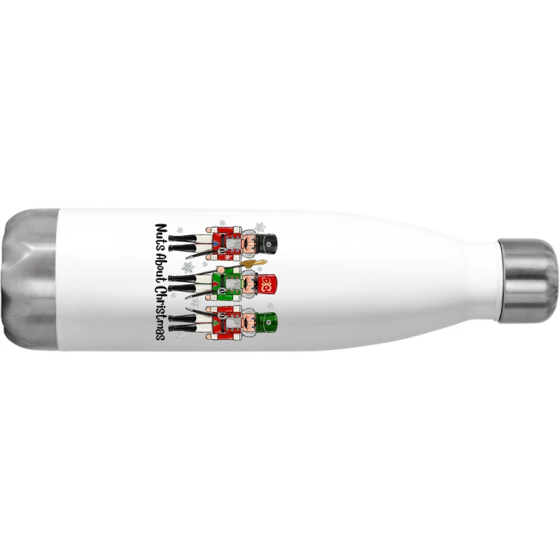 Nuts About Christmas Stainless Steel Water Bottle 4 Nuts About Christmas Stainless Steel Water Bottle - Image 2
