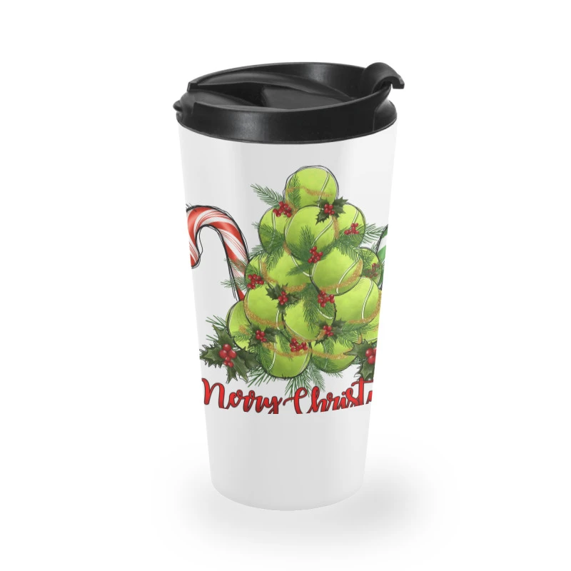 Merry Christmas Tennis Travel Mug 4 Merry Christmas Tennis Travel Mug - Image 2