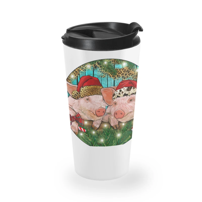 Christmas Pigs Travel Mug 4 Christmas Pigs Travel Mug - Image 2