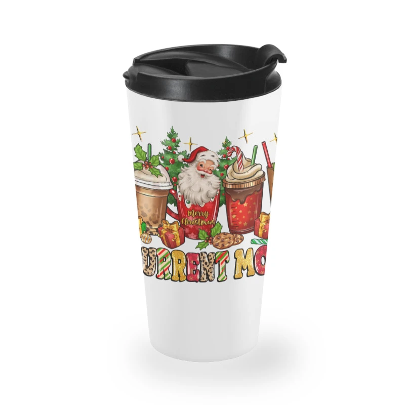 Christmas Santa Coffee Cups Current Mood Travel Mug 4 Christmas Santa Coffee Cups Current Mood Travel Mug - Image 2
