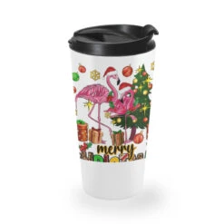 Flamingo Merry Christmas Travel Mug -Home Decor Store pmd.2527038102.169.25097030.s3.1 front white and black1 ffffff none xm12.5ym12 180 800x800 1