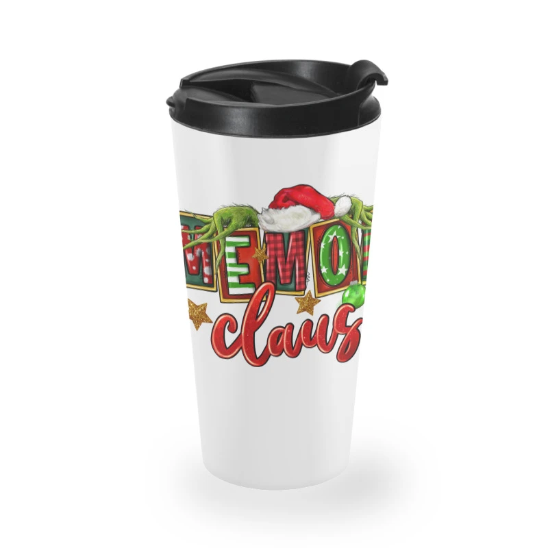 Christmas Memom Claus Travel Mug 4 Christmas Memom Claus Travel Mug - Image 2