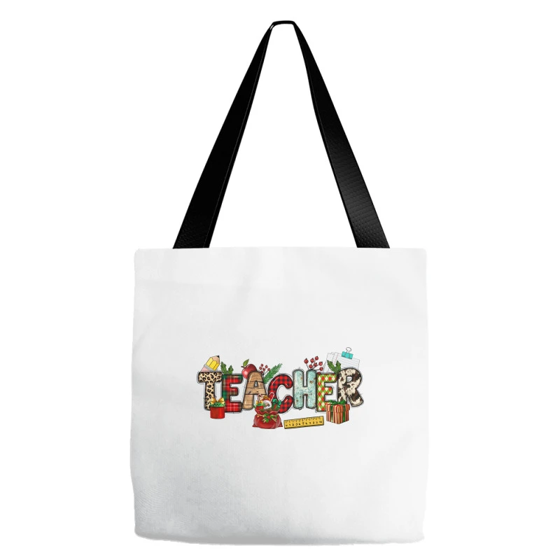 Christmas Teacher Tote Bags 4 Christmas Teacher Tote Bags - Image 2