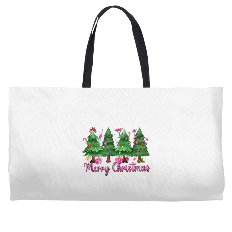 Merry Christmas Nurse Trees Weekender Totes 4 Merry Christmas Nurse Trees Weekender Totes - Image 2